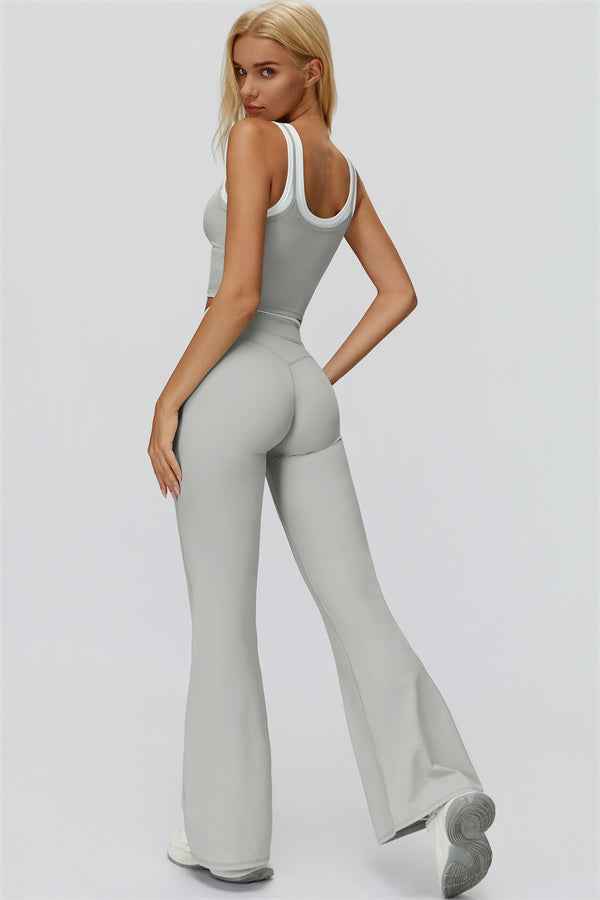 The Canyon Crop Tank Flared Leggings 2-Piece Set