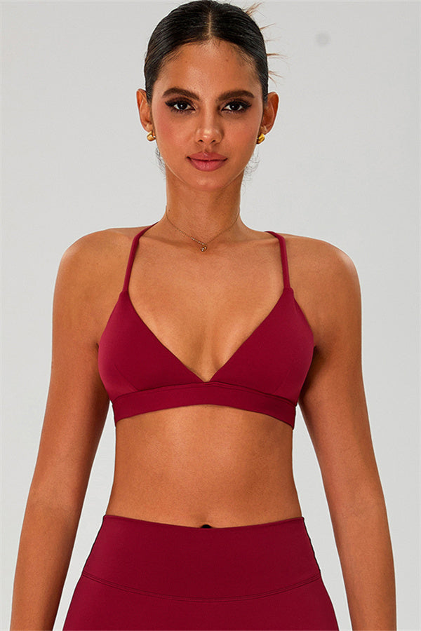 The Ember Sports Bra Crop Top Flared Leggings 3-Piece Set