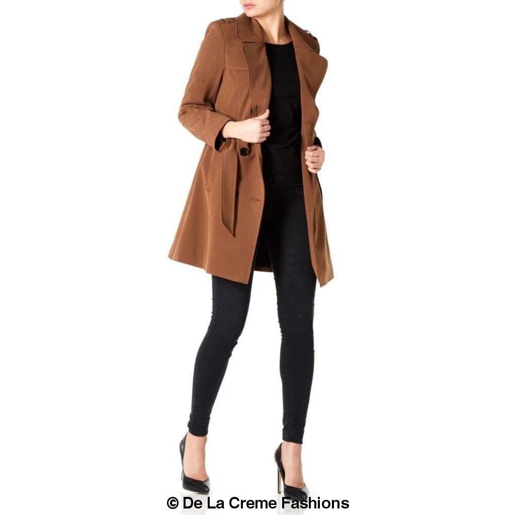 Spring/Summer Military Double Breasted Trench Coat (9049-SP) - Pikemla