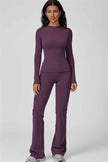 The Oasis Long Sleeve T-shirt Flared Leggings 2-Piece Set
