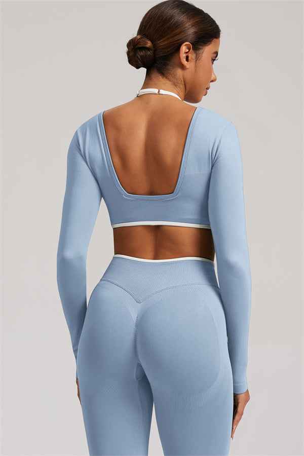 The Elevate Long Sleeve Crop top Leggings 2-Piece Set