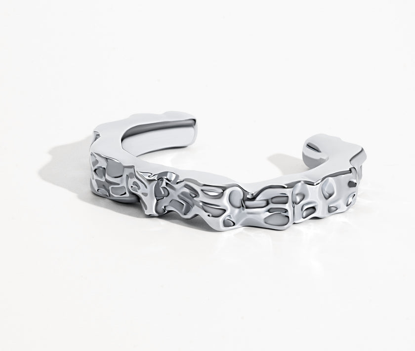 Nathalia Sculpted Hammered Bracelet Cuff