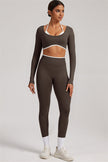 The Elevate Long Sleeve Crop top Leggings 2-Piece Set