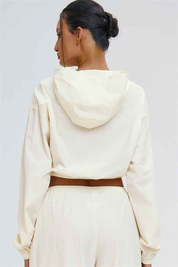 The Svelte UV protection Crop Hoodie Sweatpants 2-Piece Set
