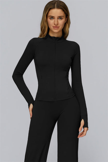 The FlexCore Pure Zip Jacket Flared Leggings 2-Piece Set