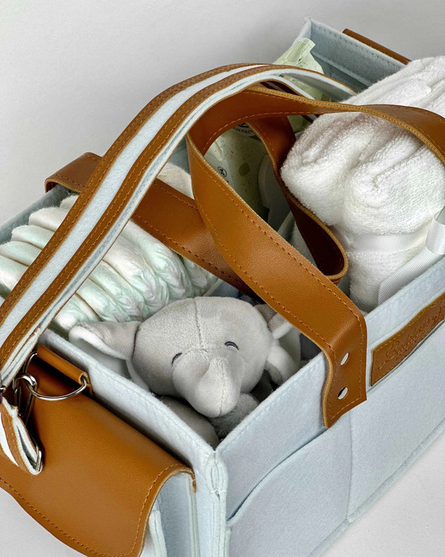 Blue Coral Diaper Caddy