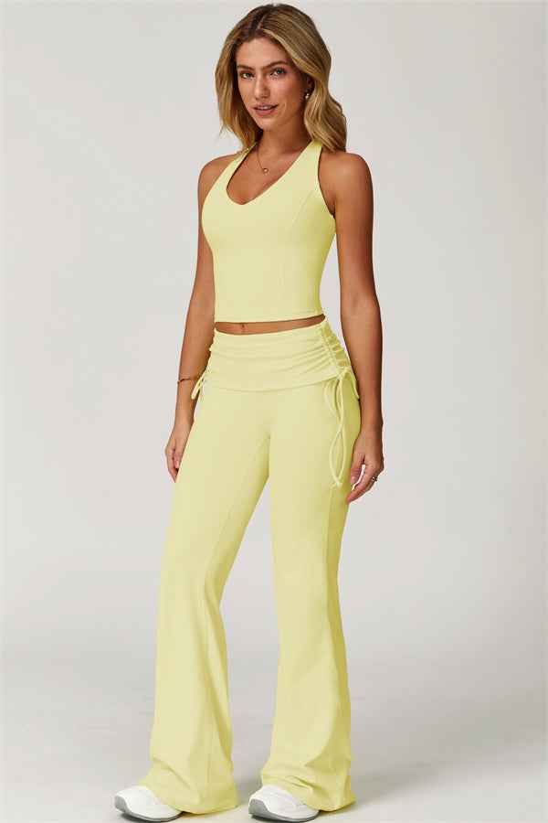 The Echo Tank Top Flared Leggings 2-Piece Set
