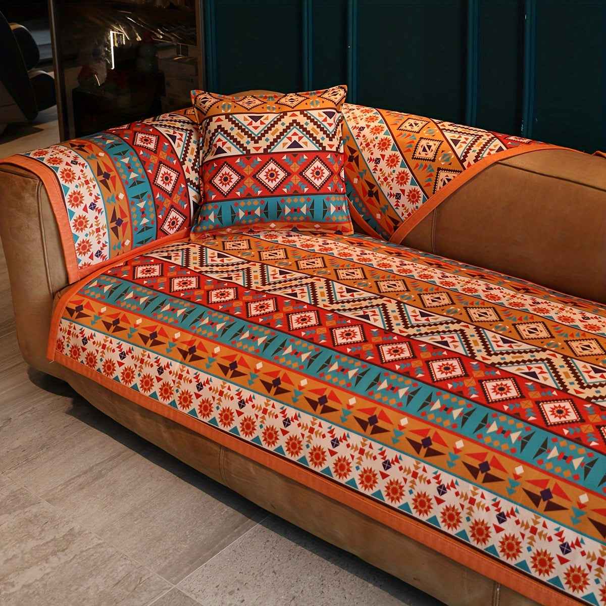 Linen Sofa Cover – Premium Stretchable Protector for Couches