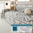 Boho-Chic All-Season Sofa Cover | Light Gray & Pet Proof Couch Cover