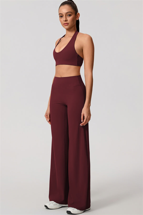 The Nestle Sports Bra Straight Leg Pants 2-Piece Set