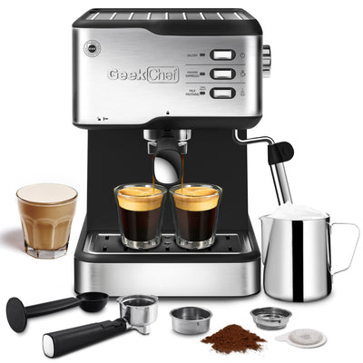 Geek Chef Espresso Machine, Espresso & Cappuccino