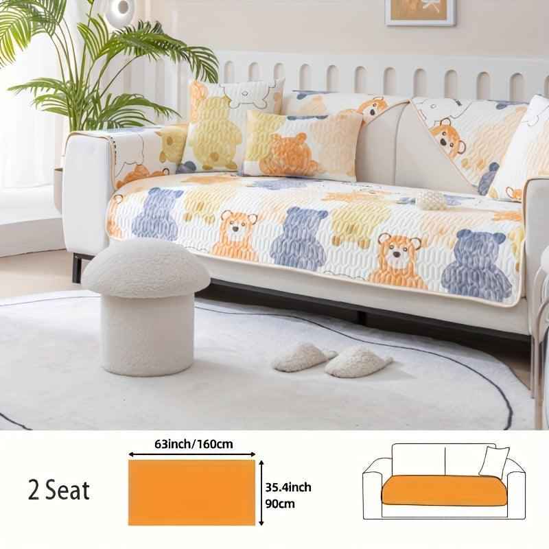 Bohemian Chic Ice Silk Sofa Cover | Extra Large Pet-Friendly Slipcover