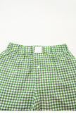 Black Gingham Printed High Waist Shorts - Pikemla