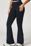 The Quest Cross Back Crop Top Flared Leggings 2-Piece Set