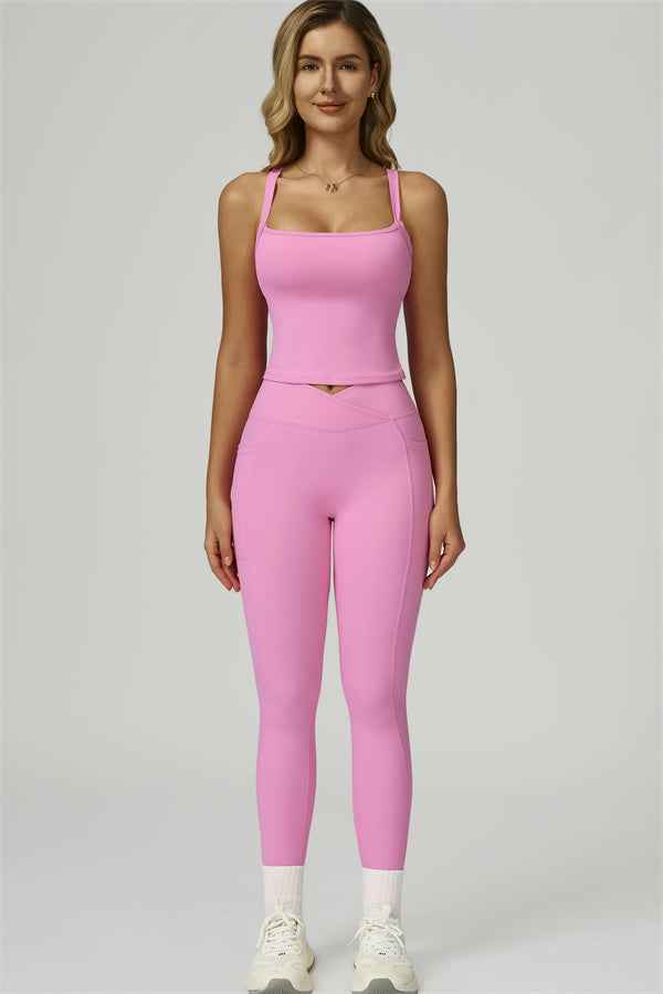 The Flourish Crop Tank Leggings 2-Piece Set