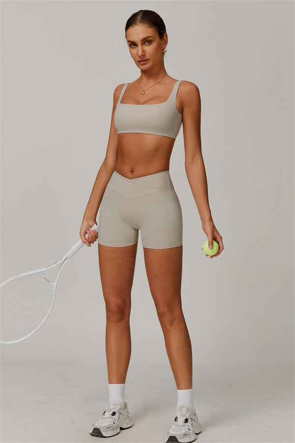 The Halo Sports Bra Shorts 2-Piece Set