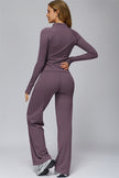 The FlexCore Pure Zip Jacket Flared Leggings 2-Piece Set