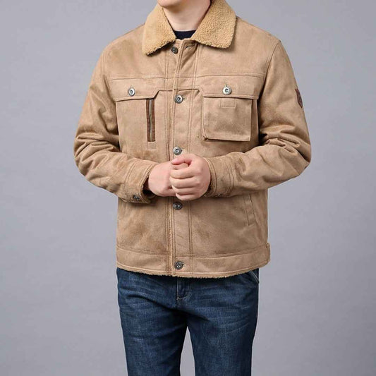 Autumn And Winter New Men's Deerskin Jacket
