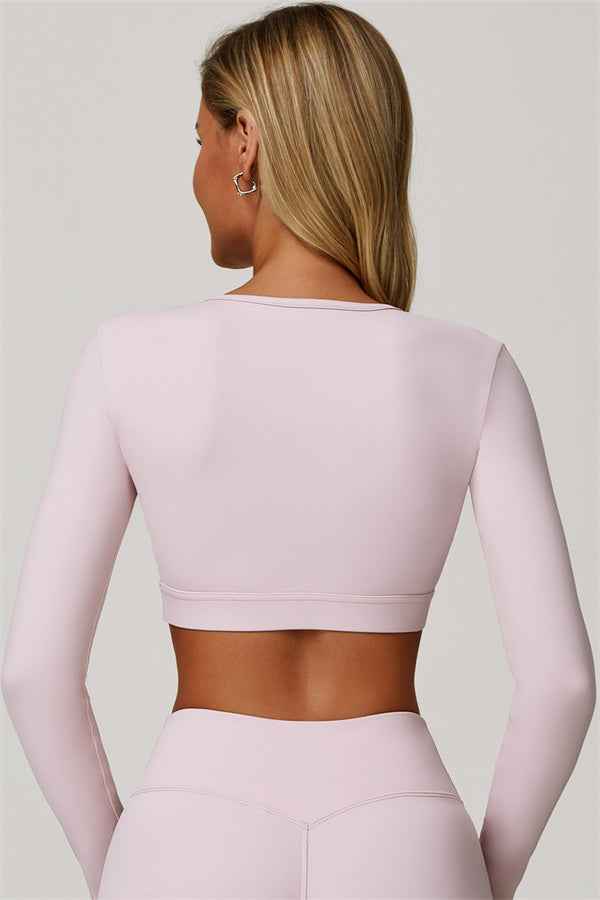 The Lavish Long Sleeve Cut-out Crop Top