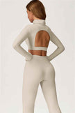 The Axis Crop Top Flared Leggings 2-Piece Set