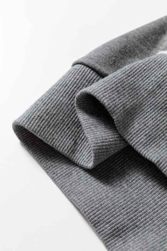 Floral LOVE Reverse Seam Patchwork Long Sleeve Swe