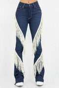 Western Fringe Bootcut Denim Jean