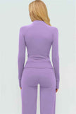 The Twirl Zip Jacket Halter Tank Top New Straight Leg Pants 3-Piece Set