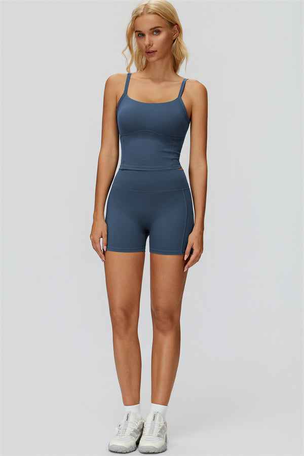 The Fyra Crop Tank Shorts 2-Piece Set