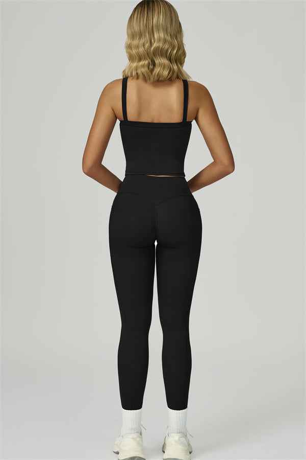 The Flourish Crop Tank Leggings 2-Piece Set