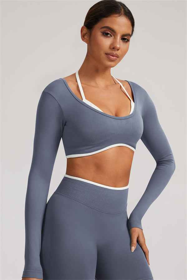 The Elevate New Long Sleeve Crop top