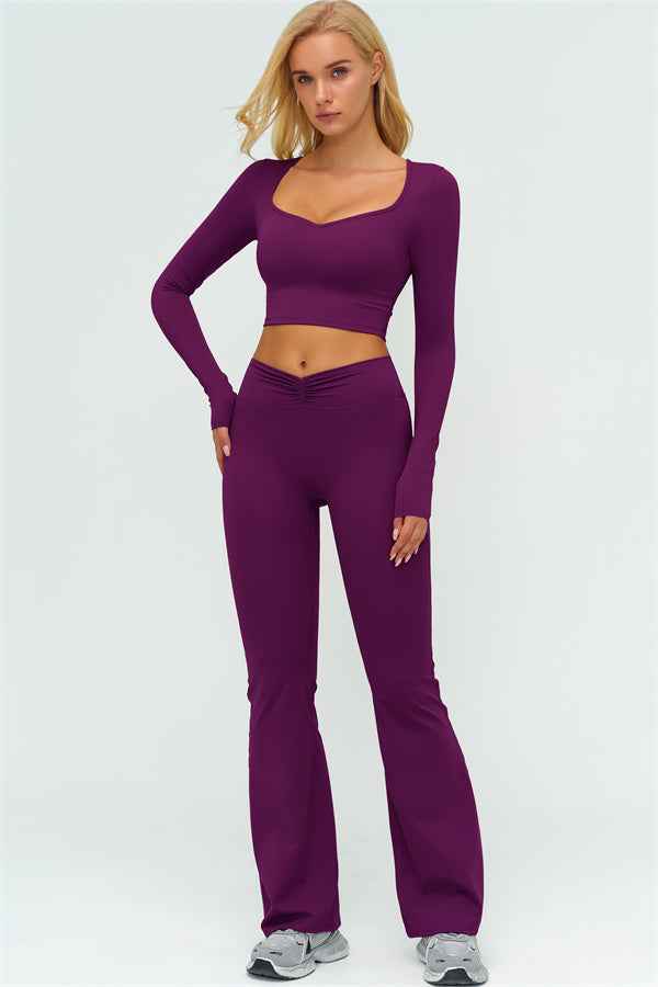 The Lushness Long Sleeve Crop top