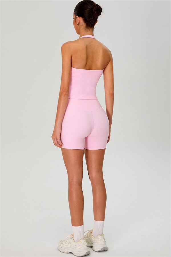 The Solid Halter Tank Top
