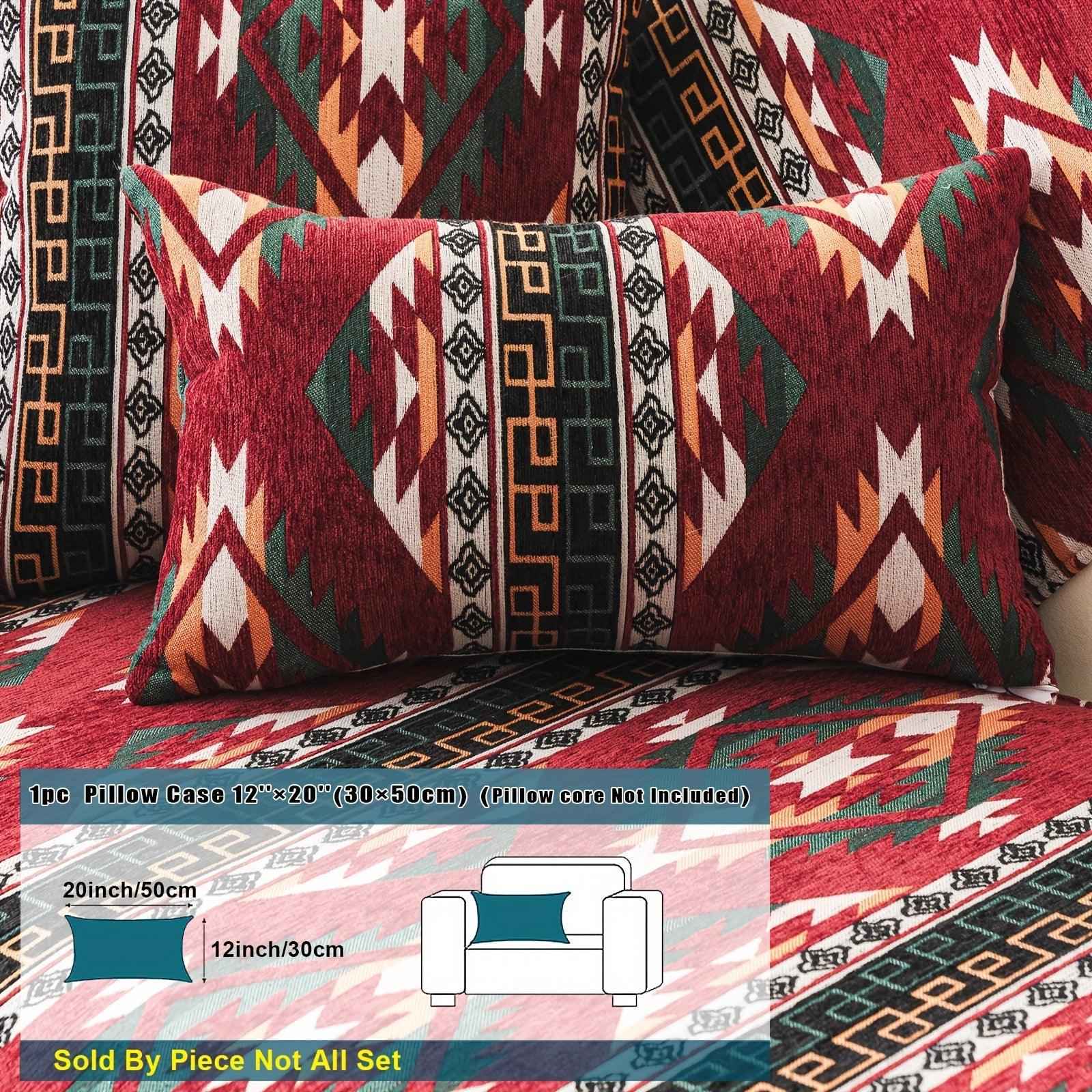 Boho Couch Cover - Chic Snow Chenille Sofa Slipcover