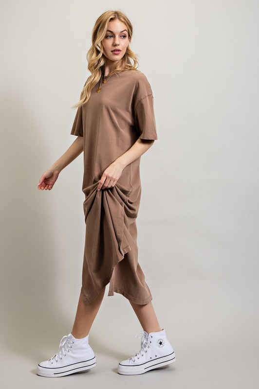 Loose Fit T-Shirt Dress - Pikemla