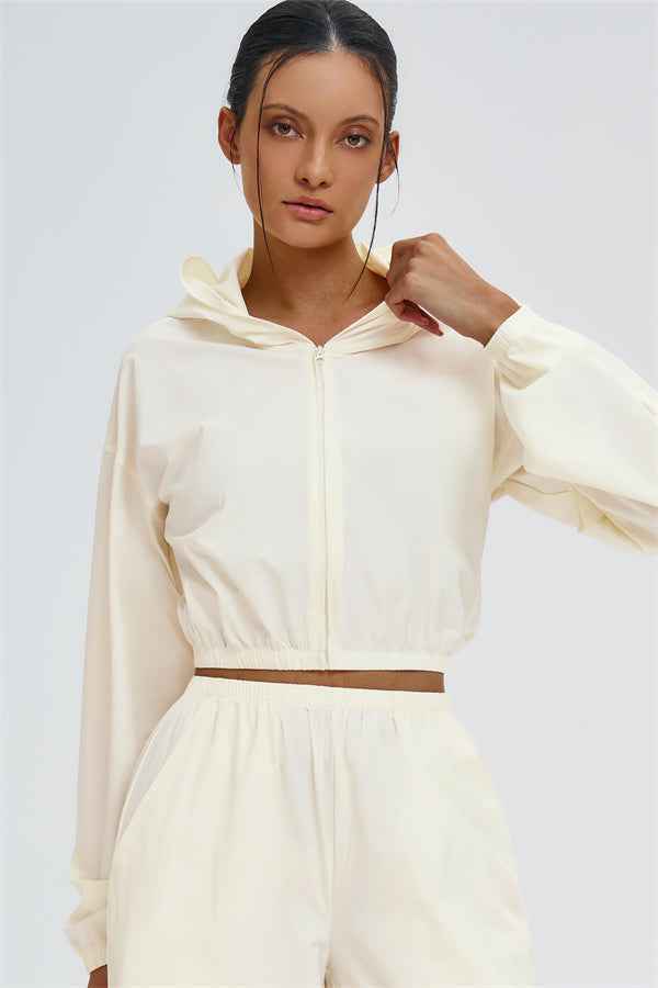 The Svelte UV protection Crop Hoodie