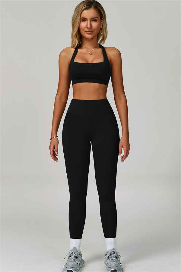 The Bold Halter Sports Bra Leggings 2-Piece Set