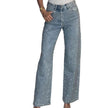 Women's High-end High Waist Straight Personalized Hot Girl High Street Trousers