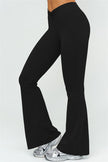 The Lushness V-Back Sports Bra Flared Leggings 2-Piece Set