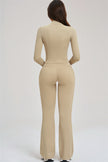The Sizzle Zip Jacket Flared Leggings 2-Piece Set
