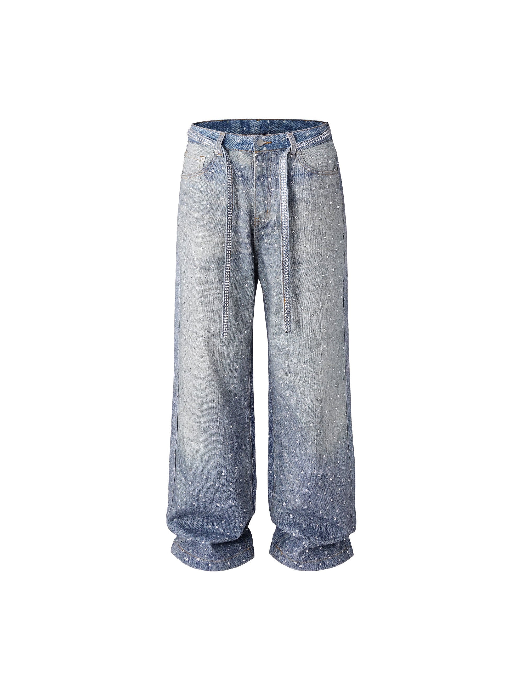 AZUL RHINESTONE DENIM