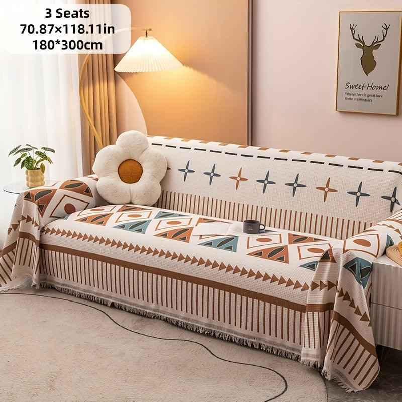 Vintage Slipcovers Couch | Plush Sofa Throw Cover for All Seasons