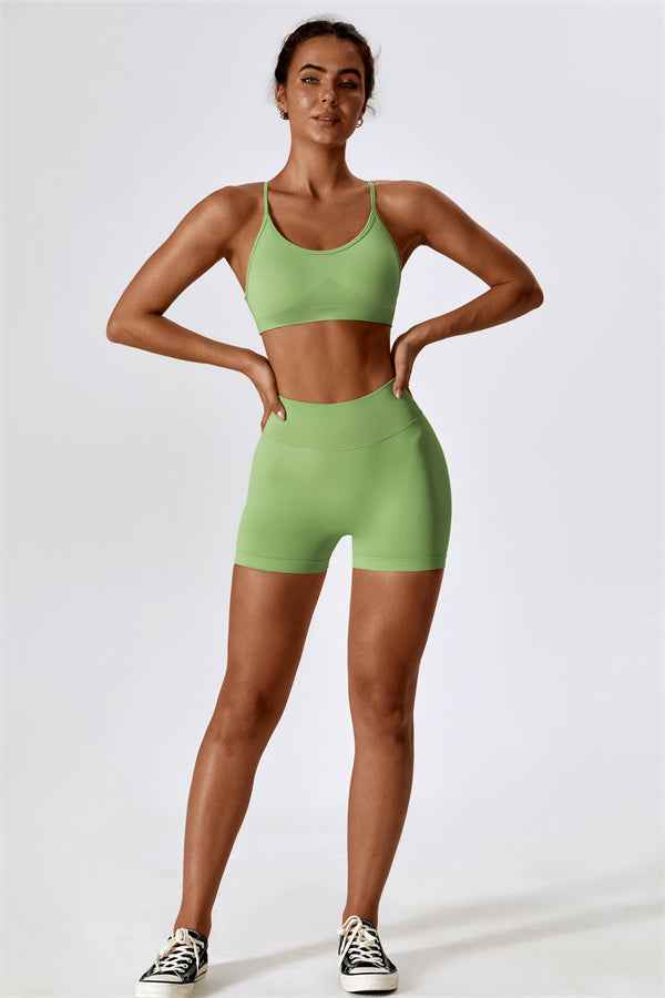 Nova Luxe Sports Bra Shorts 2-Piece Set