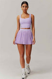 The Balance Crop Top Tennis Skirt 2-Piece Set