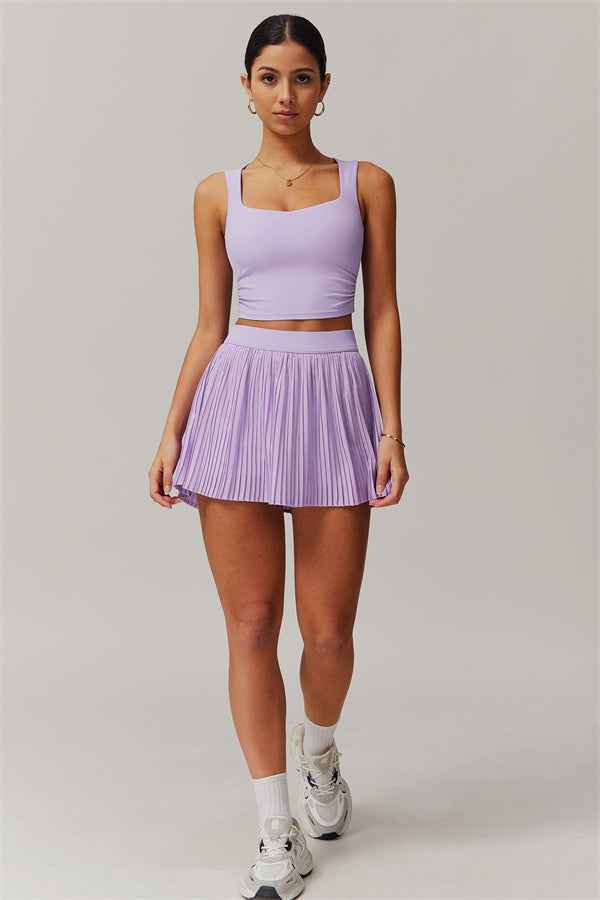 The Balance Crop Top Tennis Skirt 2-Piece Set
