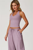 The Sprint Halter Tank Top Sweatpants 2-Piece Set
