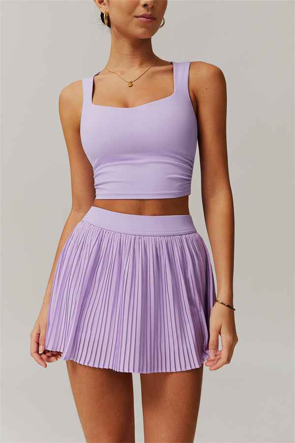 The Balance Crop Top Tennis Skirt 2-Piece Set