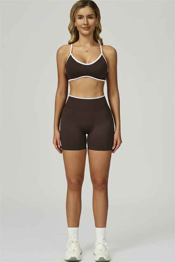 The Prime Line Sports Bra Shorts 2-Piece Set