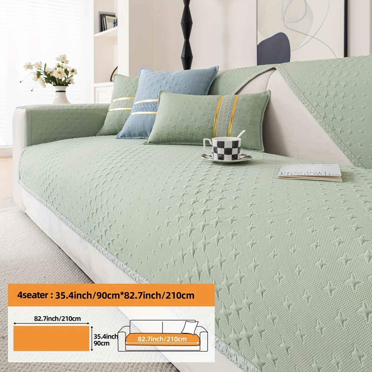 Summer Cooling Silk Non-slip Sofa Cover- Couch Cover for Dogs