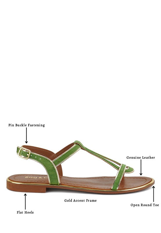 Feodora Flat Slip On Sandals - Pikemla