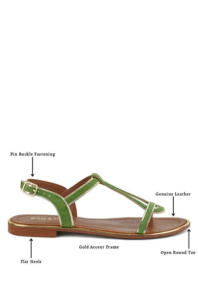 Feodora Flat Slip On Sandals - Pikemla